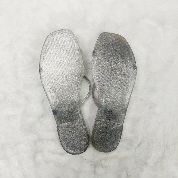 New Abound Bundle of 3 Silver/Black/ Multi Gelly Double Strap Sandals S182 - Picture 6 of 11